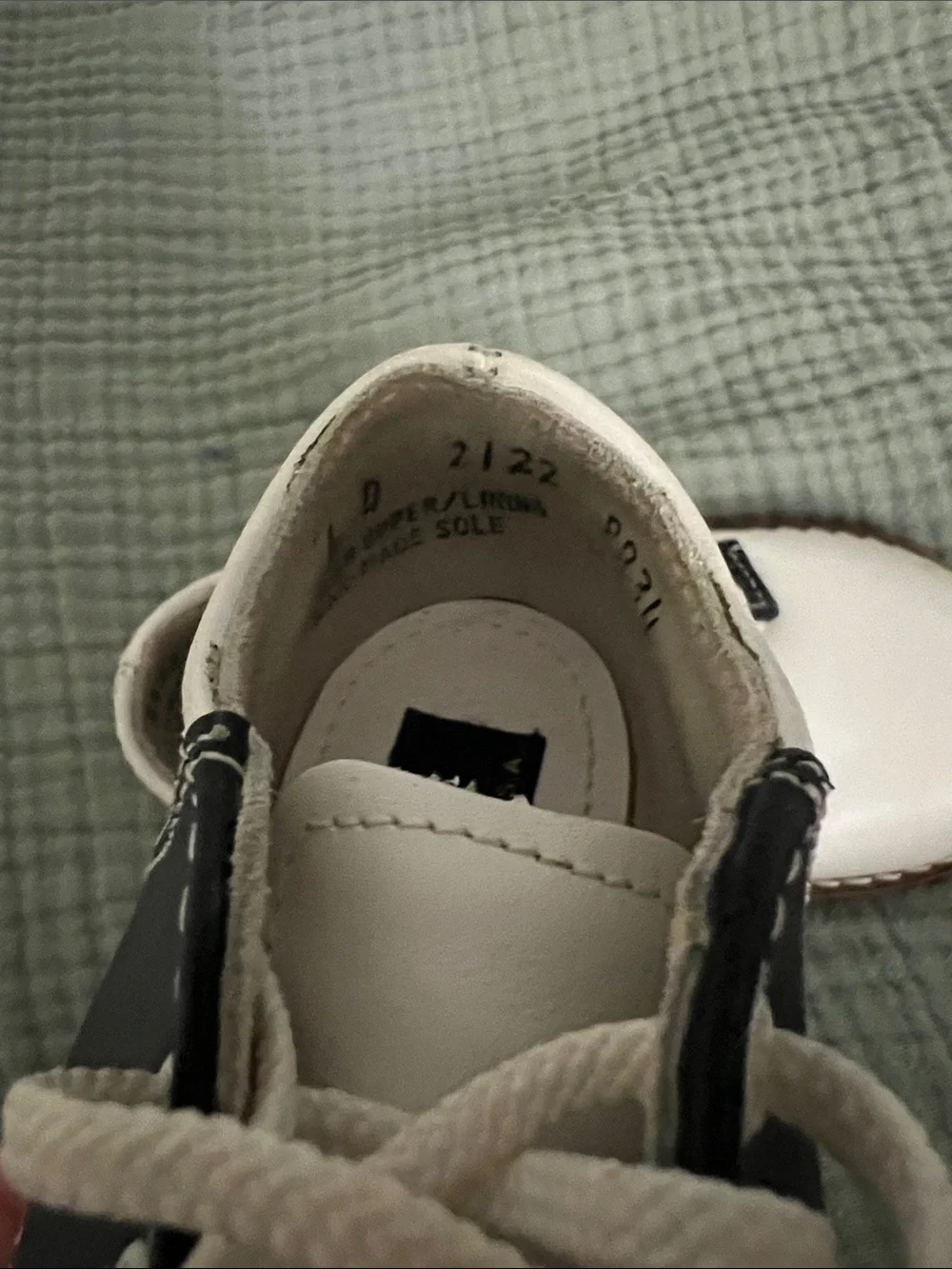 White and Black Kids Dress Oxfords with Lace-Up Closure